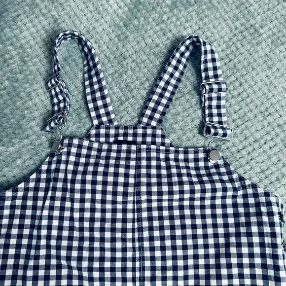 🔴 SALE
Georgia May Navy/white gingham checkered overall dress - Picture 3 of 6